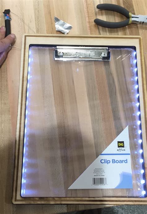 Illuminated Clipboard | Projects | Gerry's World