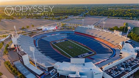 Buffalo Bills Stadium | Aerial Drone Sunset Ralph Wilson Stadium Highmark Orchard Park, New York ...