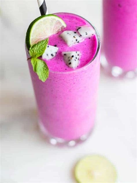 Dragon Fruit Smoothie (Pitaya Smoothie) - Sunkissed Kitchen