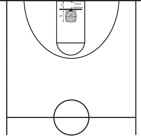 Printable Basketball Court - ClipArt Best