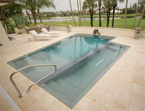 Knife Edge Pool 2 - Modern - Pool - Miami - by A&G Concrete Pools, Inc.