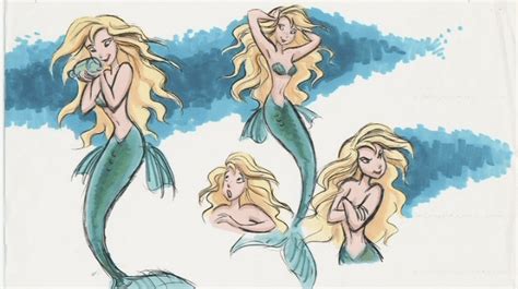 Early Ariel concept art for the Little Mermaid film : r/disney