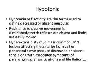 abnormal muscle tone | PPT