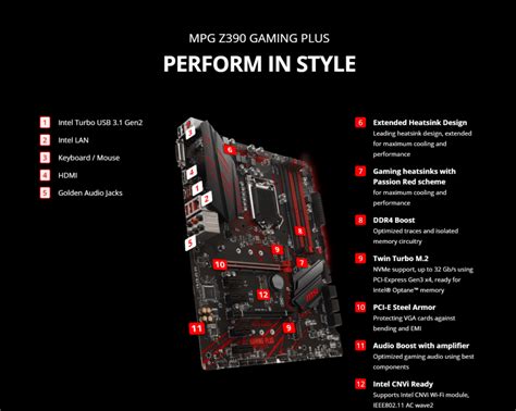 MSI MPG Z390 Gaming Plus ATX LGA1151 | RB Tech & Games