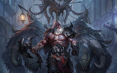 HD wallpaper: Blizzard, Art, Diablo 3, Blizzard Entertainment, Fan Art, Barbarian | Wallpaper Flare