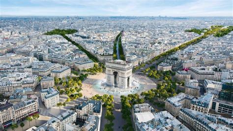 Paris transformará a Champs-Élysées em um enorme jardim urbano linear | ArchDaily Brasil