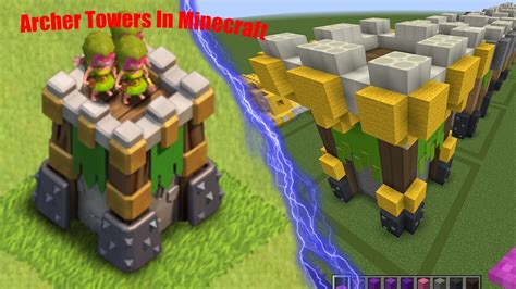 All Archer Tower Levels From Clash Of Clans | In Minecraft! - YouTube