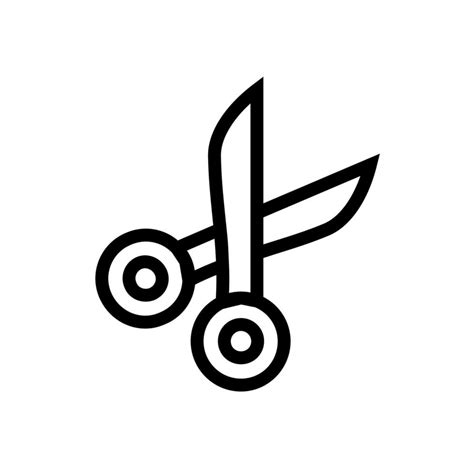 Vector scissors icon outline style 7654058 Vector Art at Vecteezy