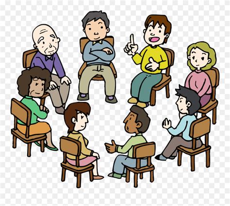 Diversity Drawing Cultural - Talking Group Of People Clipart - Png ...