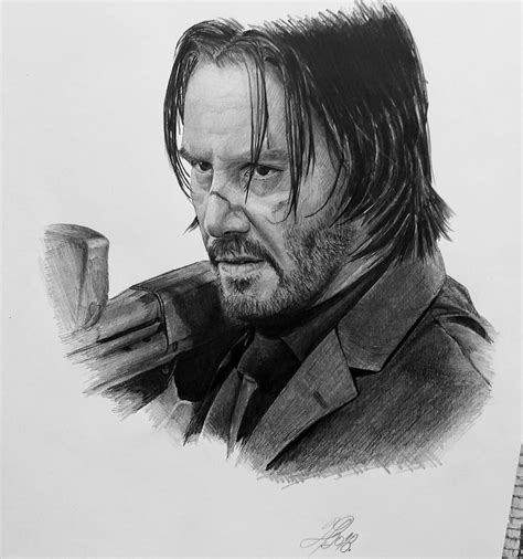 Update 70+ john wick pencil sketch super hot - seven.edu.vn