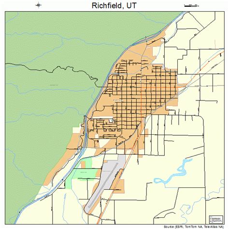 Richfield Utah Street Map 4963570