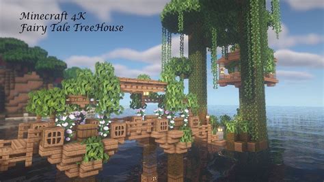 Enchanting Minecraft Treehouse in a Fairytale Setting