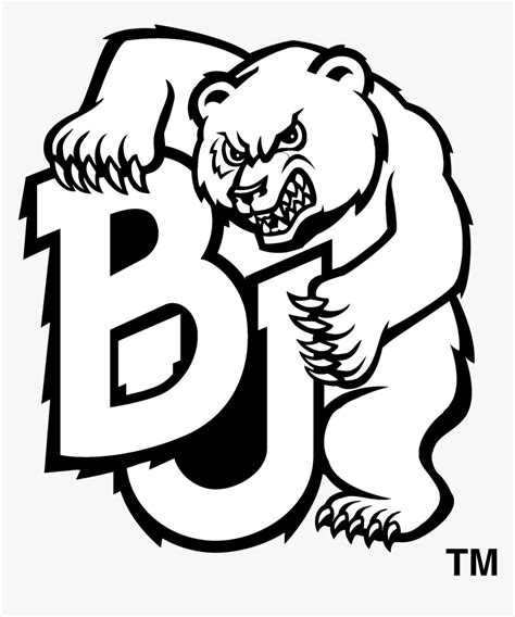 Baylor Bears Logo Black And White - Baylor Bears And Lady Bears, HD Png ...