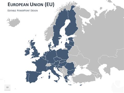 Europe Map Free Templates Free Powerpoint Templates