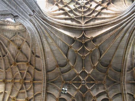 The flattened surface of this vault is supported by a multitude of decorative ribs called ...