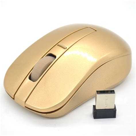 Super Cool 2.4GHZ Gold Wireless Mouse Wifi Gaming Mouse for Laptop PC Computer Gamer-in Mice ...