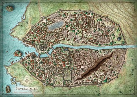 City of Neverwinter Map by Mike Schley