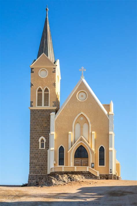 German Colonial Church, Luderitz, Namibia. Stock Photo - Image of house ...