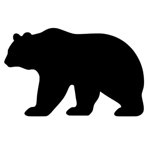 Bear Silhouette SVG PNG DXF for Cricut, Silhouette & Glowforge