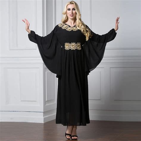 Abayas For Women 2018 UAE Kaftan Abaya Saudi Arabia Chiffon Hijab ...