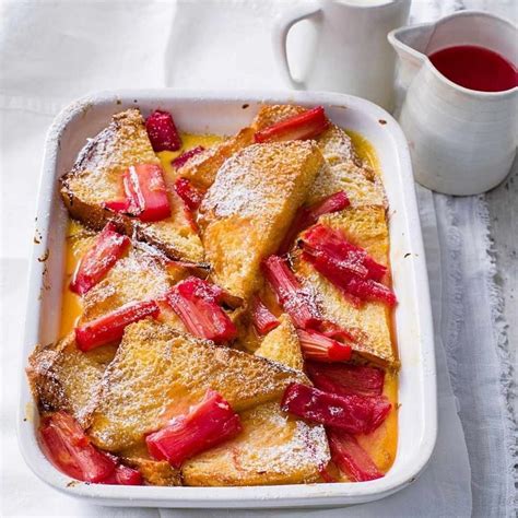 Got a glut of rhubarb? Make our rhubarb and custard bread and butter pudding for a classic pud ...