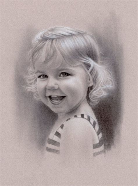 Charcoal custom portrait from photo drawing family commission art gift – Artofit