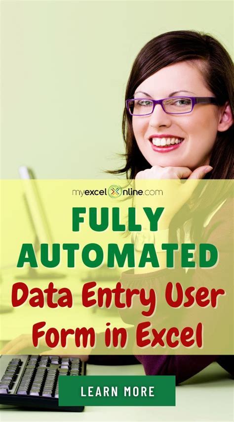 Create Form in Excel for Data Entry | MyExcelOnline | Excel for beginners, Microsoft excel ...