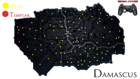 Assassin's Creed Damascus Flags & Templars locations map - Assassin's ...