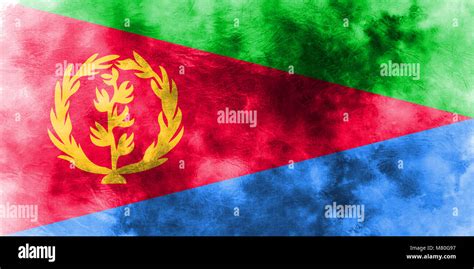 Old Eritrea grunge background flag Stock Photo - Alamy