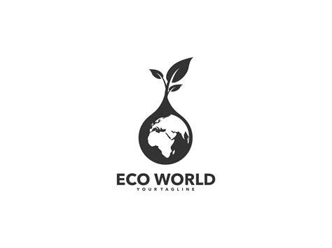 Earth and Tree Vector Logo Design Graphic by shikatso · Creative Fabrica