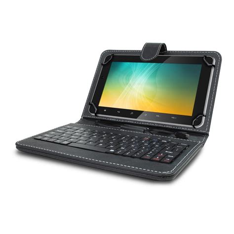 Universal Mini Keyboard Case & Stand For 8 Inch Tablets - Black