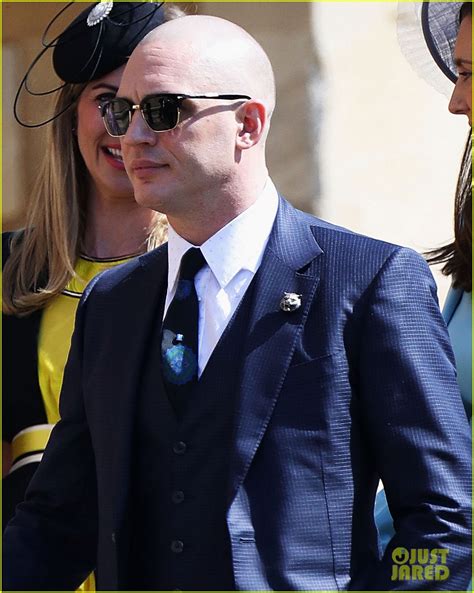 Tom Hardy Shows Off His Bald Head at Royal Wedding: Photo 4086658 | Charlotte Riley, Royal ...