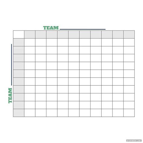 Blank Football Play Sheet Printable - Gridgit.com