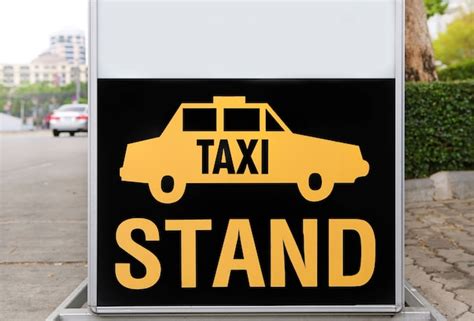 Premium Photo | Taxi stand sign board