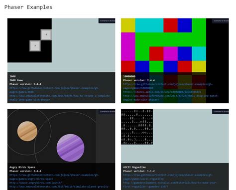 Phaser Examples