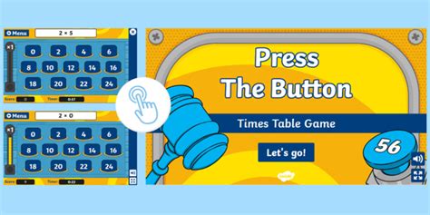 Times Table Press the Button Game