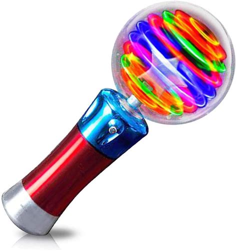 JoyX 7.5 Inch Light Up Magic Ball Toy Wand for Kids - Flashing LED Wand ...