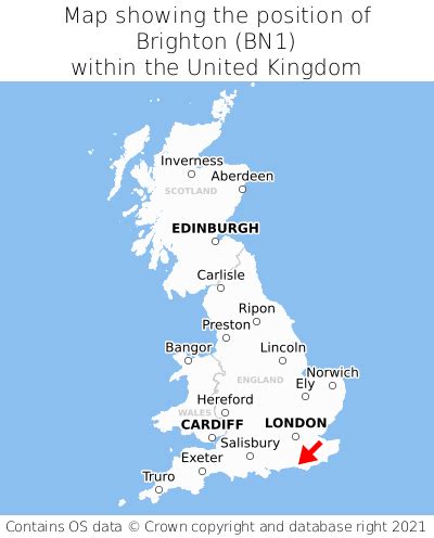 Where is Brighton? Brighton on a map