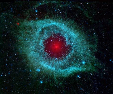 The Eye of God - An Infrared Image of the Helix Nebula. Have fun zooming this high resolution ...