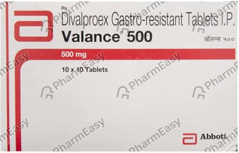 Valance 500 MG Tablet (10): Uses, Side Effects, Price & Dosage | PharmEasy