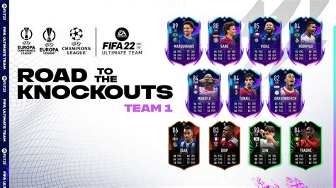 5 best FIFA 22 Ultimate Team Road To The Knockouts Team 1 cards