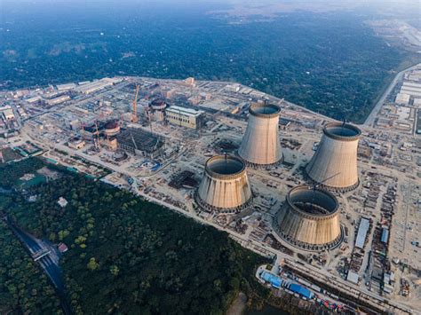 Aerial View Of Underconstruction Site Of Rooppur Nuclear Power Plant ...