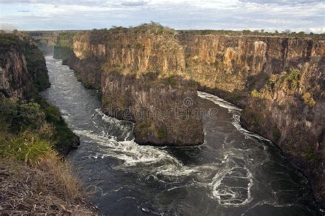 Zambezi River Near Victoria Falls Stock Image - Image of flowing, nature: 17304821