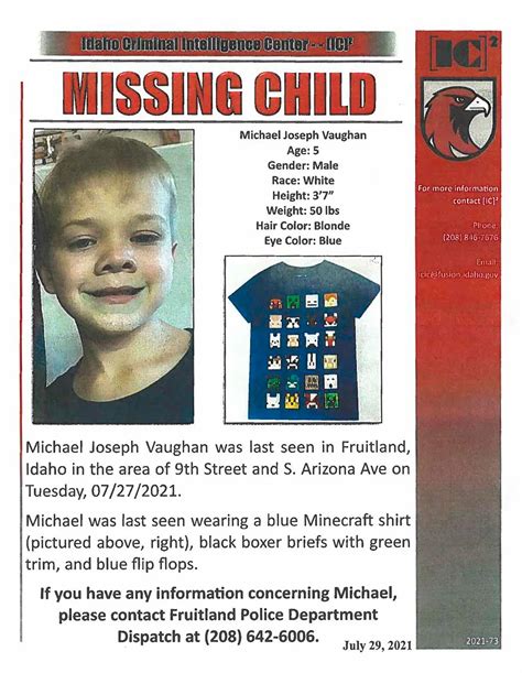 Idaho woman arrested in disappearance of a five-year-old boy Michael ...