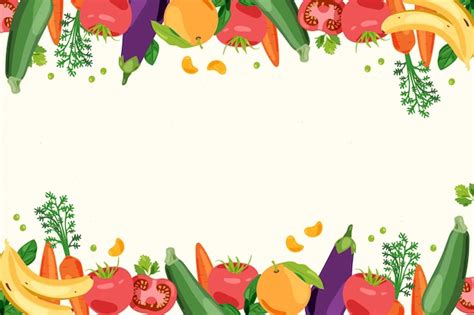 Free Vector | Fruit and vegetables background