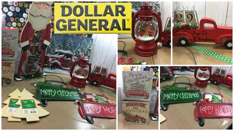 DOLLAR GENERAL Little Red Truck Christmas Decor Haul - YouTube