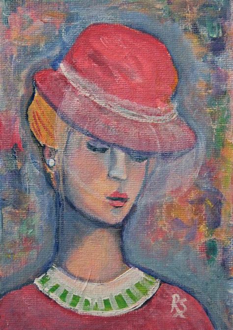 The Lady in Pink Original Painting | Etsy | Painting, Original painting etsy, Original paintings