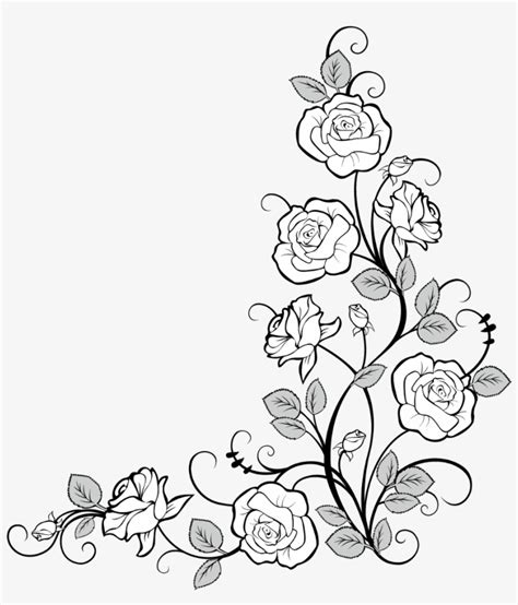 #frames #frame #corner #corners #borders #border #roses - Drawing ...