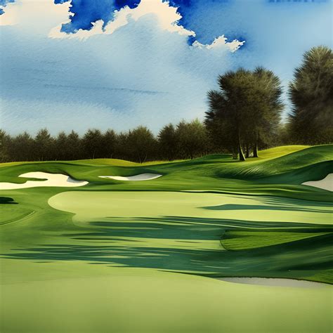 Golf Course Graphic · Creative Fabrica