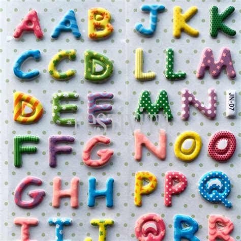 Alphabet Puffy Sticker Sheet | Festivity